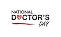 national doctors day typography