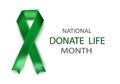 National Donor Life Month is celebrated annually in April to encourage people to register as organ, eye and tissue