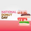 National Donut Day Vector Illustration