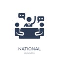 National Economic Council icon. Trendy flat vector National Econ