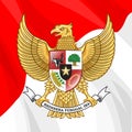 garuda pancasila indonesian national emblem Royalty Free Stock Photo