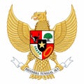 National emblem of Indonesia Garuda Pancasila Royalty Free Stock Photo