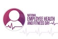 National Employee Health and Fitness Day. Holiday concept. Template for background, banner, card, poster with text