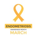 National Endometriosis Awareness Month march info graphic