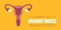 national endometriosis awareness month march info graphic