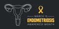 national endometriosis awareness month march info graphic