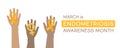 National Endometriosis Awareness Month march info graphic