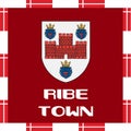 National ensigns of Denmark - Ribe town