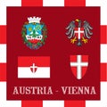 National ensigns of Vienna - Austria