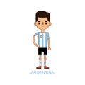 National Euro Cup argentina soccer football player vector illustration