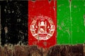 National flag of Afghanistan on metal texture Royalty Free Stock Photo