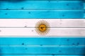 National flag of Argentina Royalty Free Stock Photo