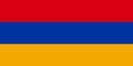 Official colors and proportions of the flag of Armenia.