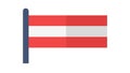 National Flag of Austria, Vector Icon, vector design Generative AI Royalty Free Stock Photo
