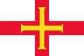 National flag of Bailiwick of Guernsey Background with flag of Bailiwick of Guernsey