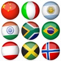 National flag ball set 2