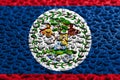 National flag of Belize made of water drops. Background forecast concept Royalty Free Stock Photo