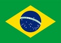 Brazil, national flag and ensign, illustration