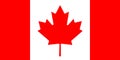 National Flag of Canada Background for editors and designers. National holiday