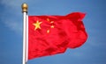 National flag of China Royalty Free Stock Photo