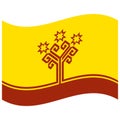 National flag of Chuvashia - Flat color icon.