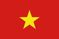 National flag of the country of Vietnam.