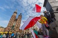 National Flag Day of the Republic of Poland (by the Act of 20 Feb 2004) celebrated between the holidays: Royalty Free Stock Photo