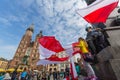 National Flag Day of the Republic of Poland celebrated between the holidays Royalty Free Stock Photo