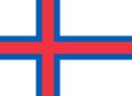 National Flag Faroe Islands, Faroes or Faeroes, Constituent country in the Kingdom of Denmark