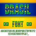 National Flag Font Royalty Free Stock Photo