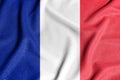 National flag of the France. The main symbol of an independent country. Flag of France. An attribute of the large size of a Royalty Free Stock Photo