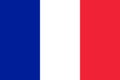 National flag of the France. The main symbol of an independent country. An attribute of the large size of a democratic state Royalty Free Stock Photo
