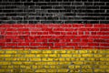 Flag  banner on brick wall background Royalty Free Stock Photo
