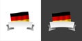 National Flag of Germany with free Space for Text. Eps10 Vector Royalty Free Stock Photo