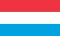 National Flag Grand Duchy of Luxembourg, horizontal triband of red, white and light blue