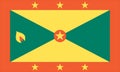 National flag of Grenada Royalty Free Stock Photo