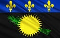 Flag of the Guadeloupe, France - Basse-Terre