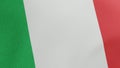 National flag of Italy waving original size and colors 3D Render, Italian flag or il Tricolore bandiera dItalia, first