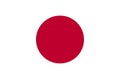 National flag of the Japan Nisshoki, Hinomaru - vector, Land of the Rising Sun