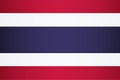 National flag of the Kingdom of Thailand. Vector Royalty Free Stock Photo