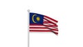 The national flag of Malaysia Royalty Free Stock Photo