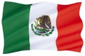 National Flag of Mexico Royalty Free Stock Photo