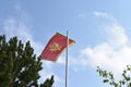 The national flag of Montenegro