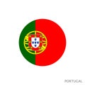 National flag of Portugal symbol Royalty Free Stock Photo