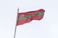 National flag of Pridnestrovie Transnistria Royalty Free Stock Photo
