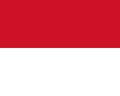 National Flag Principality of Monaco, horizontal bicolour of red and white