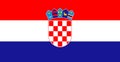 National flag of Republic of Croatia .