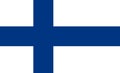 National Flag Republic of Finland, Sea-blue Nordic cross on white field