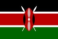 National Flag Republic of Kenya - vector Royalty Free Stock Photo