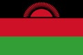 National flag of Republic of Malawi